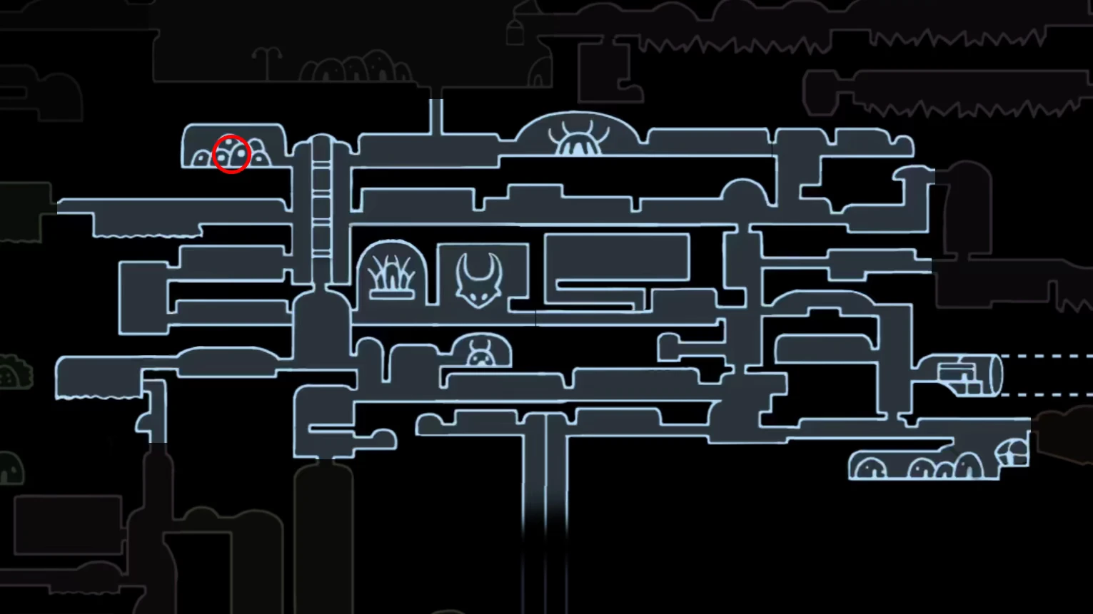 Mask Shards location - Forgotten Crossroads