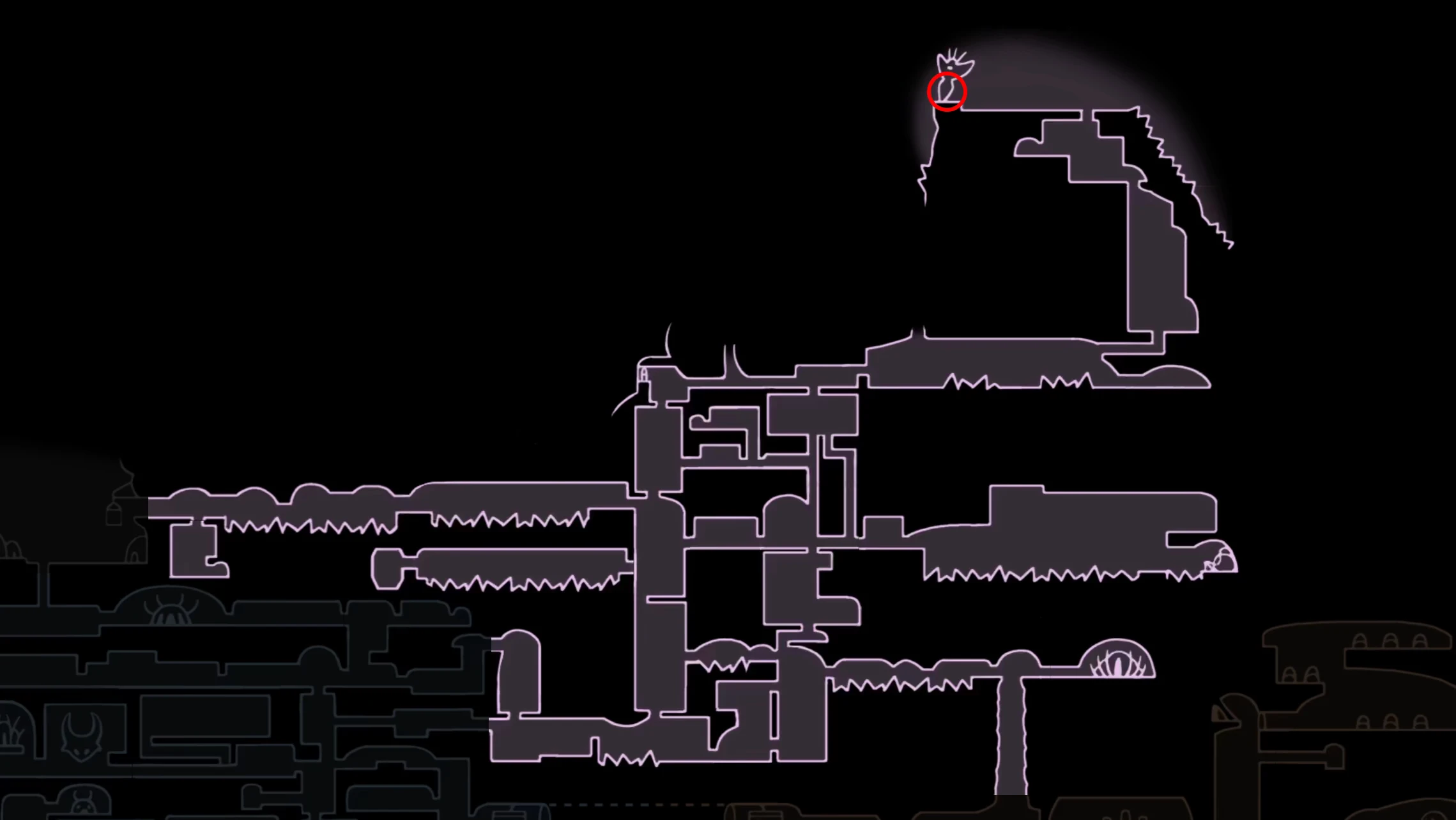Pale Ore location - Hallownest's Crown