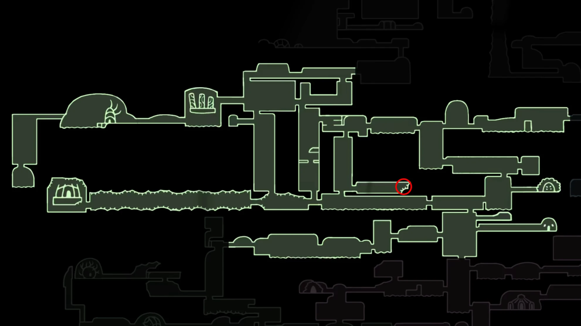 Thorns of Agony location - Greenpath